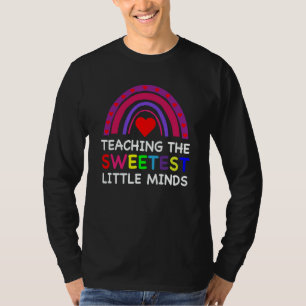 Teaching The Sweetest Little Minds Teacher Valenti T-Shirt