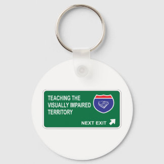 Teaching the Visually Impaired Next Exit Keychain