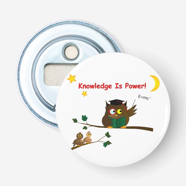 Teaching Wise Owl Bottle Opener (Front)