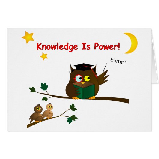 Teaching Wise Owl Cards (Front Horizontal)