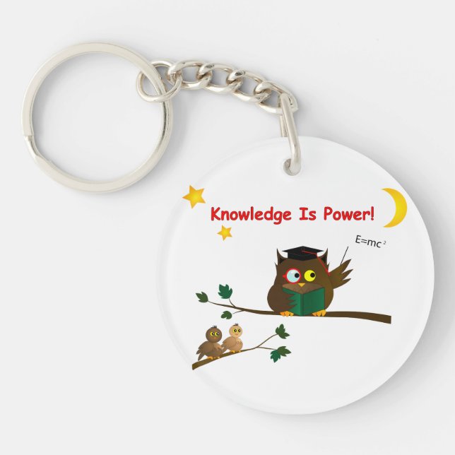 Teaching Wise Owl Keychain (Front)