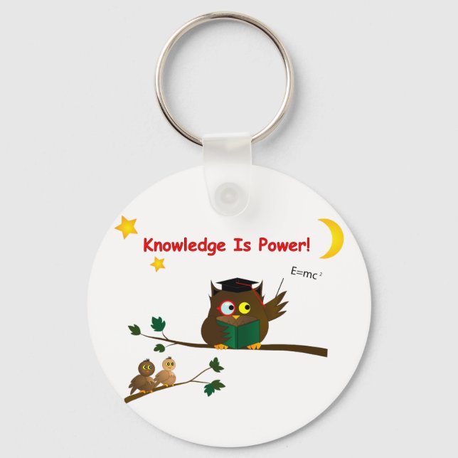 Teaching Wise Owl Keychain (Front)