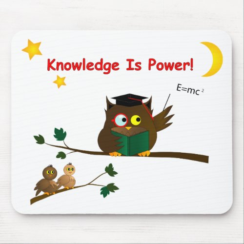 Teaching Wise Owl Mouse Pad