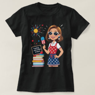 Teaching with Freedom & Flavor – July 4th Teacher T-Shirt