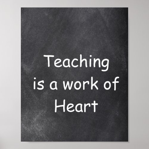 Teaching Work Heart Chalkboard Class Decoration