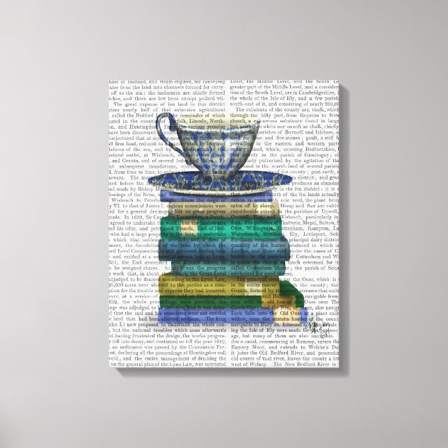 Teacup and Books Canvas Print (Front)