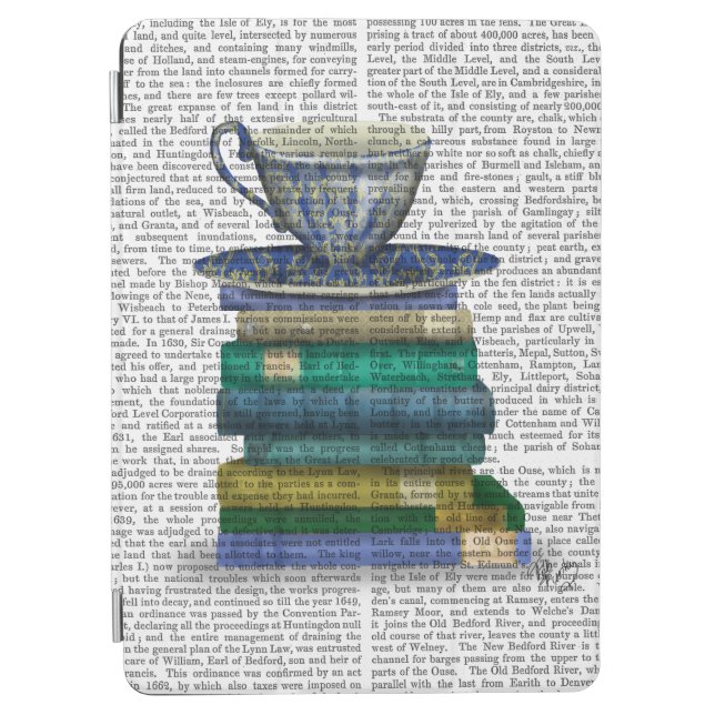 Teacup and Books iPad Air Cover (Front)