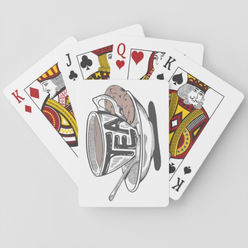 Teacup and saucer poker cards