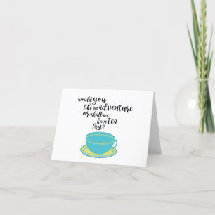 Teacup Art Adventurer Folded Thank You Card