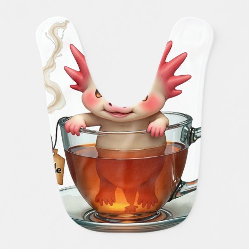 Teacup Axolotl Baby Bib