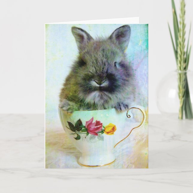 Teacup Bunny Card (Front)