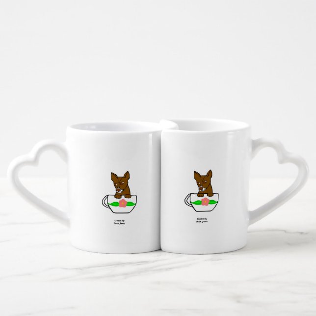 Teacup Chihuahua Lovers Mug Set (Front Nesting)