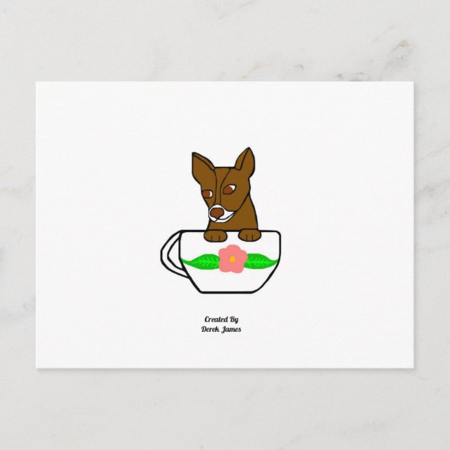 Teacup Chihuahua Postcard (Front)
