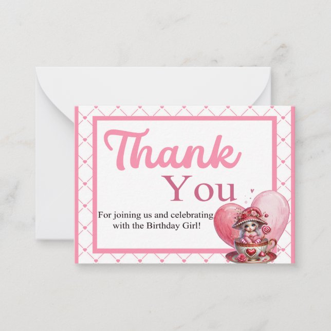 Teacup Cutie Note Card (Front)