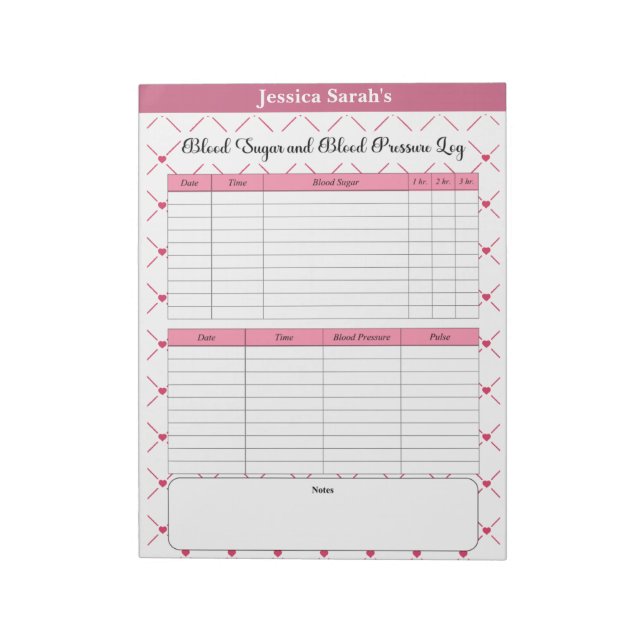 Teacup Cuties_ Blood Pressure and Sugar Log Notepad (Rotated)