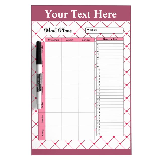 Teacup Cuties  Dry Erase Board (Front)