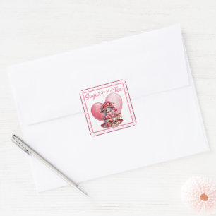 Teacup Cuties Square Sticker