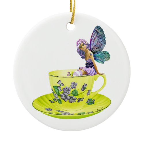 Teacup Fairy, Flower Fairy, Fairy Gifts, Fairy, Ceramic Ornament
