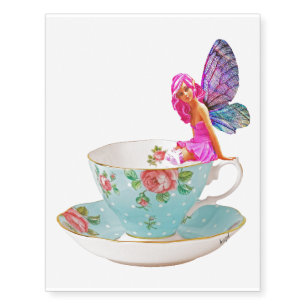 Teacup Fairy, Flower Fairy, Fairy Gifts, Fairy, Temporary Tattoos