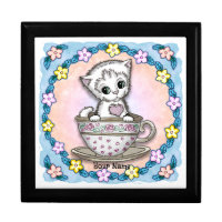 teacup kitten cat gift box