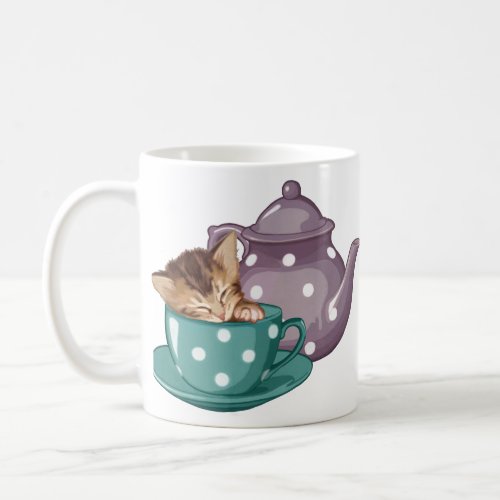 Teacup Kitten Coffee Mug