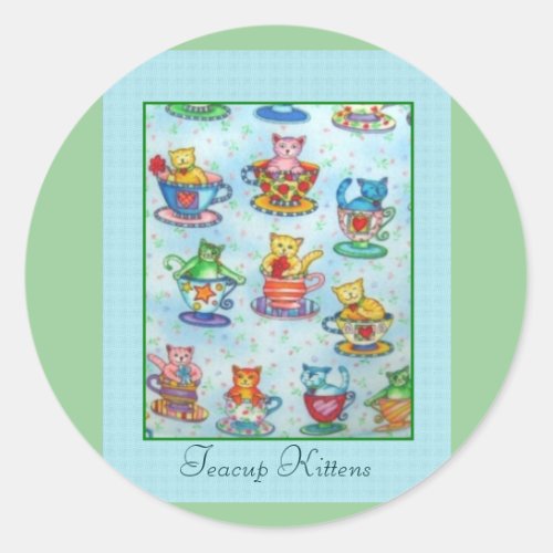 Teacup Kittens Stickers