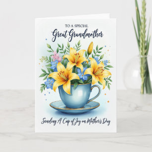 Teacup Mothers Day Joy Card