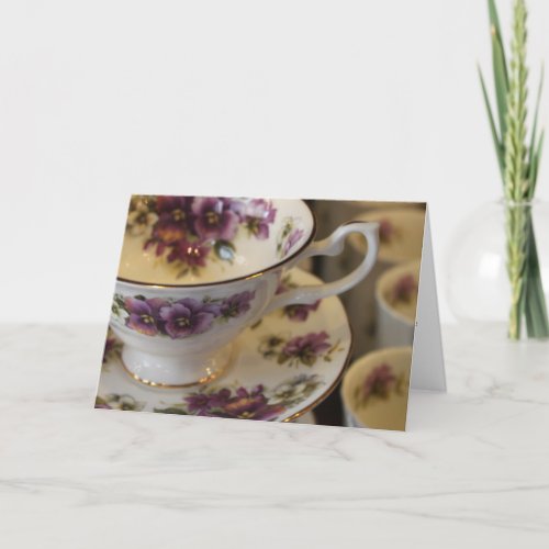 TEACUP NOTE CARDS  INVITATIONS