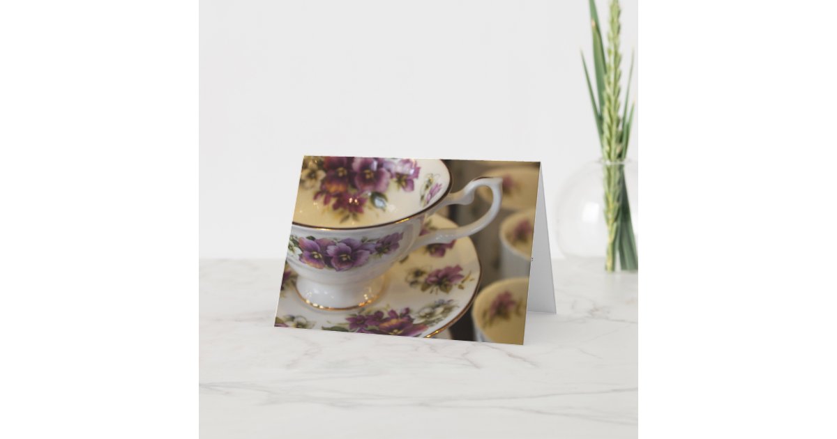 TEACUP NOTE CARDS & INVITATIONS Zazzle