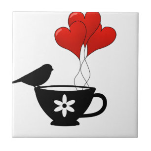 Teacup of Hearts Tile