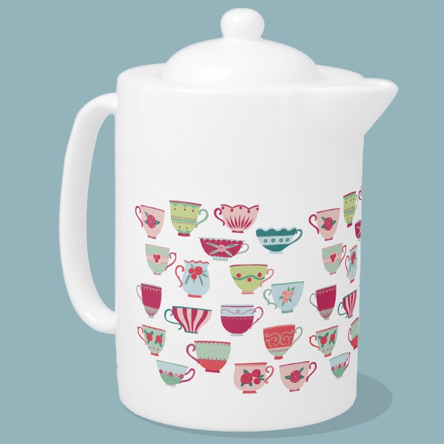Teacup Pattern Teapot (Creator Uploaded)