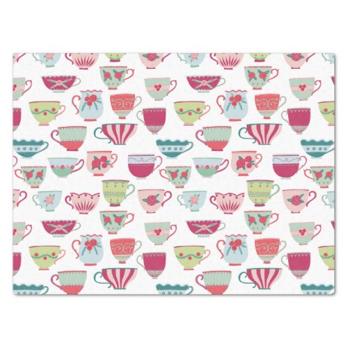 Teacup Pattern Tissue Paper