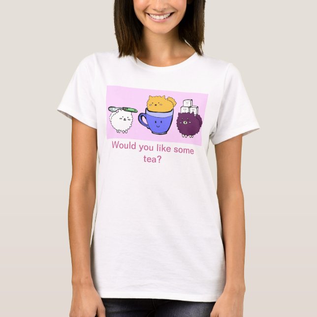 Teacup Poms T-Shirt (Front)