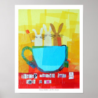 Teacup Rabbits Take a Bath in Tea! Poster
