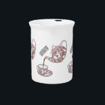 Teacup set cartoon illustration beverage pitcher<br><div class="desc">Teacup set cartoon illustration</div>