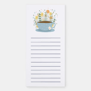 Teacup Shopping To Do List Magnetic Notepad