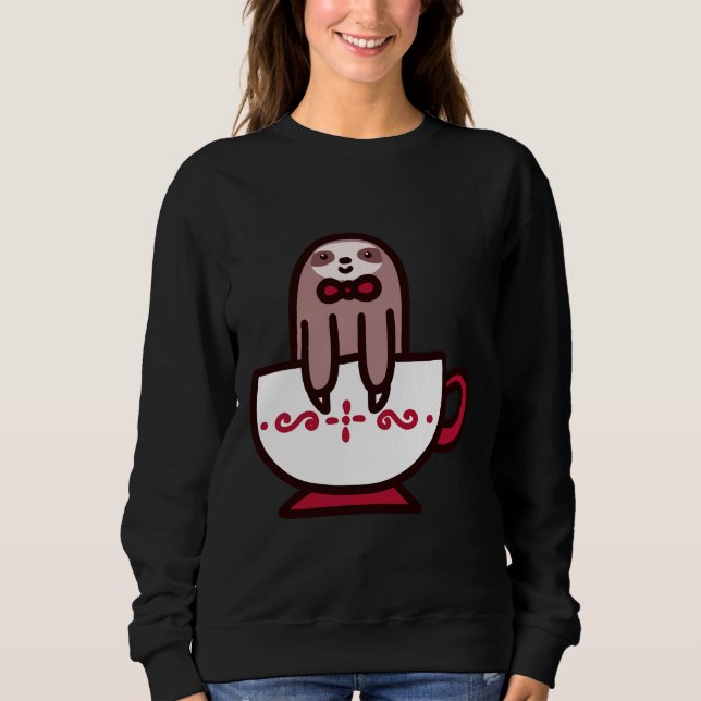 Teacup Sloth 52 Sweatshirt (Front)