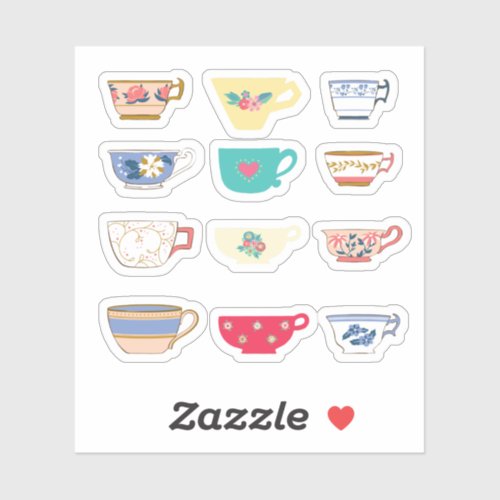 Teacup Stickers