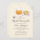 Teacup Sweet Bridal Shower Tea Party Invite (Front/Back)
