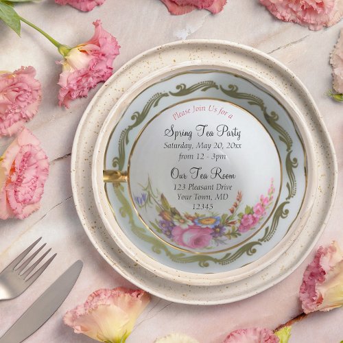 Teacup Tea Party Invitation