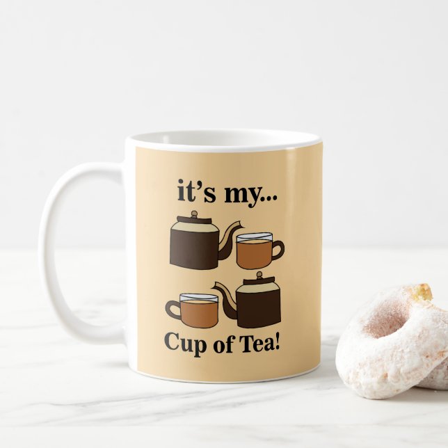 Teacup Teapot  Coffee Mug (With Donut)