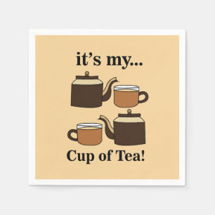 Teacup Teapot Its My Cup of Tea Party Napkins