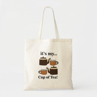 Teacup Teapot Its My Cup of Tea Party Tote Bag