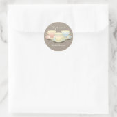 Teacup Trio Chic Bridal Shower Tea Party Sticker (Bag)