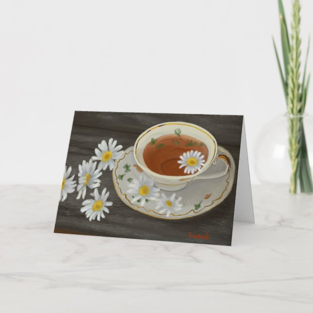 Teacup with Flowers Encouragement Verse JW Card (Front)