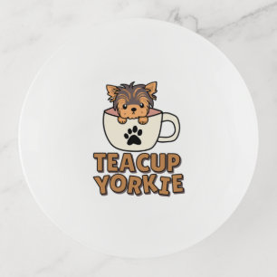Teacup Yorkie puppy Trinket Tray