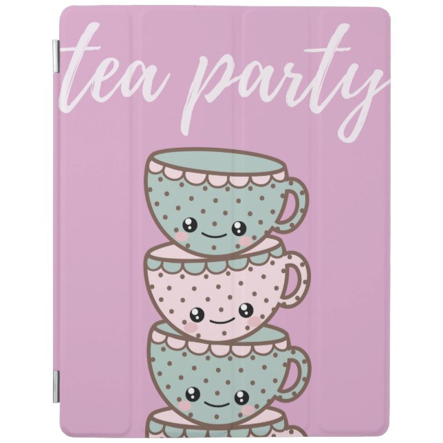 Teacups and Tea Party iPad Smart Cover (Front)