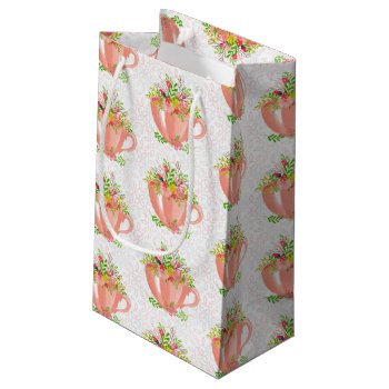 Teacups Small Gift Bag by Zazzlemm_Cards at Zazzle