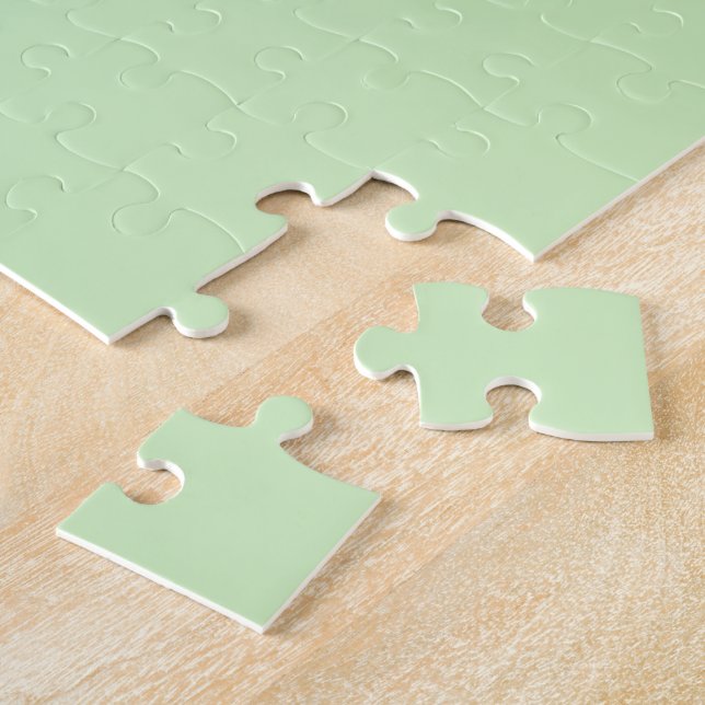 Teagreen Color Jigsaw Puzzle (Side)