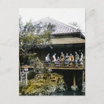 Teahouse Geisha Of Old Japan Vintage Japanese Postcard by scenesfromthepast at Zazzle